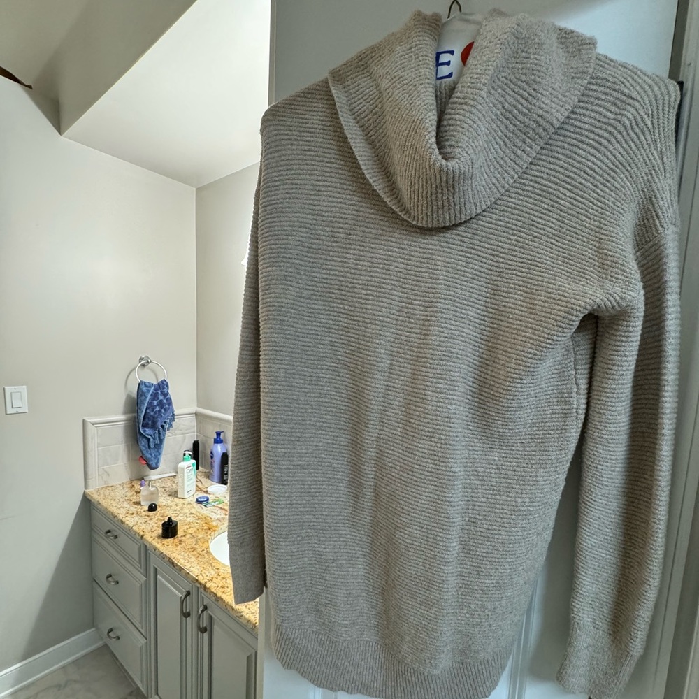 Loft cowl neck tunic sweater